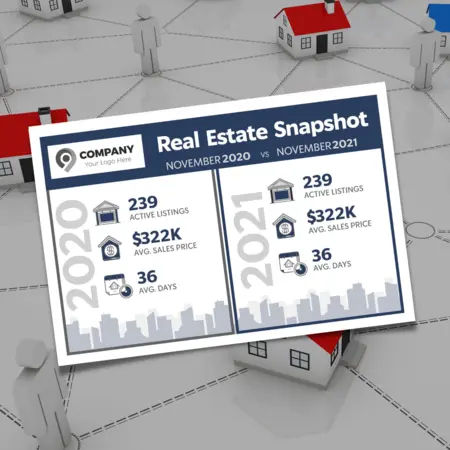market update postcards with lead capture realtors
