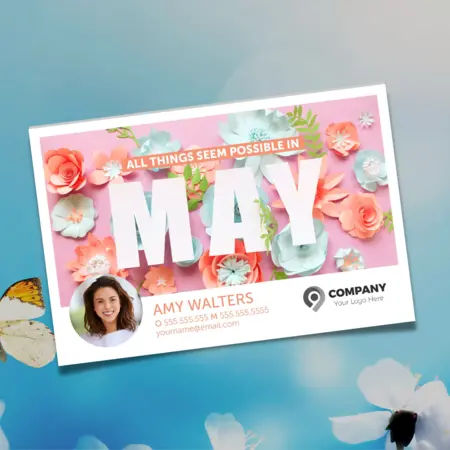 may day postcard