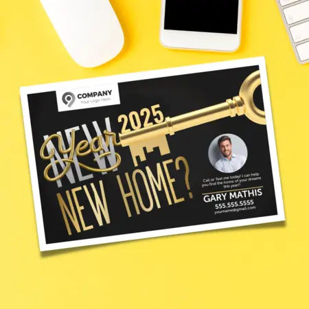 new years postcards for real estate