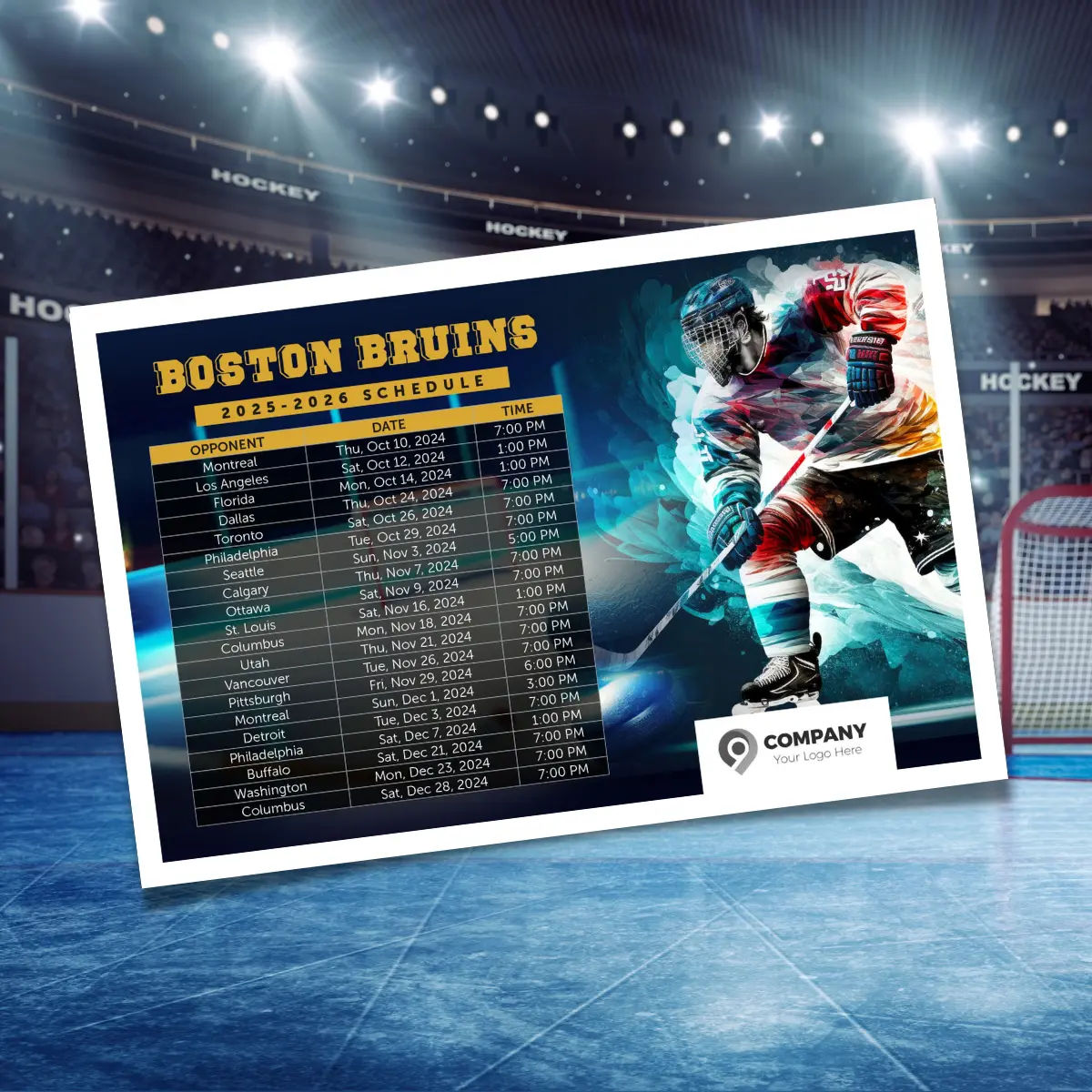 hockey postcards