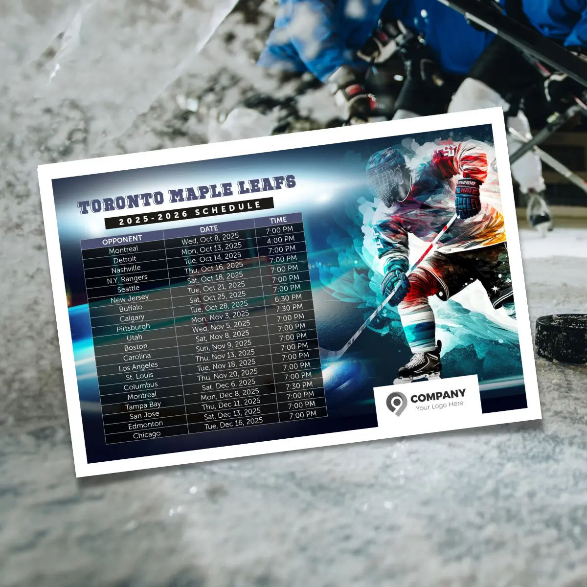hockey postcards