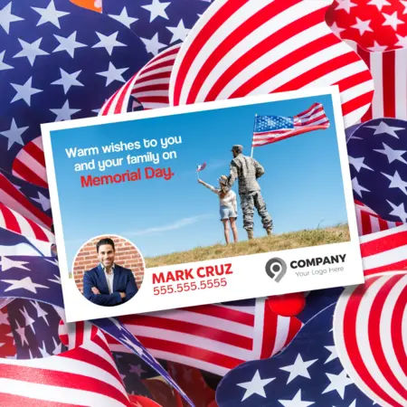 real estate memorial day postcards