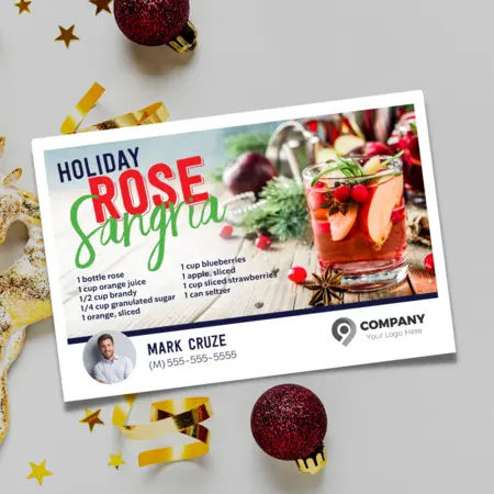 realtor holiday postcards