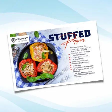realtor recipe postcards