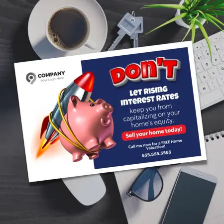 rising interest rate postcards