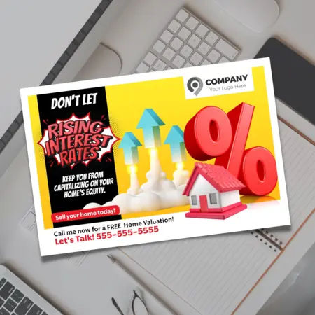 rising interest rate postcards