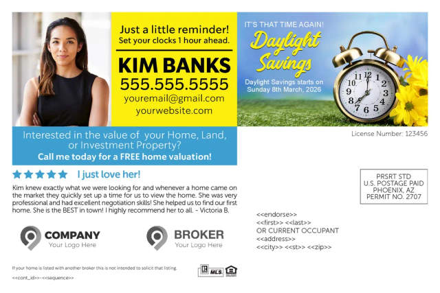 Spring Forward Postcards