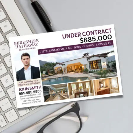 under contract postcards