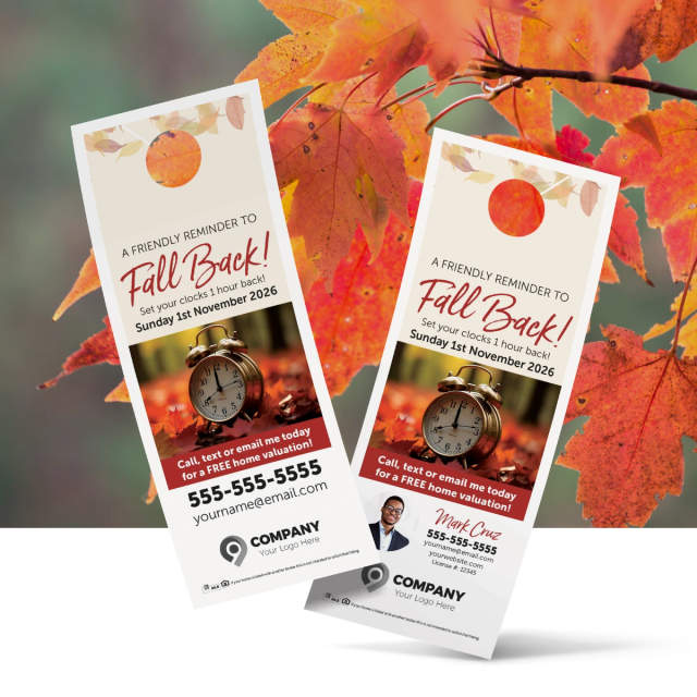 Fall Back door hanger design 1