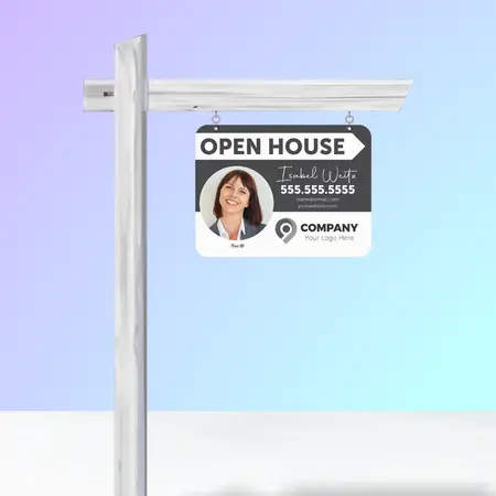 Custom horizontal real estate sign