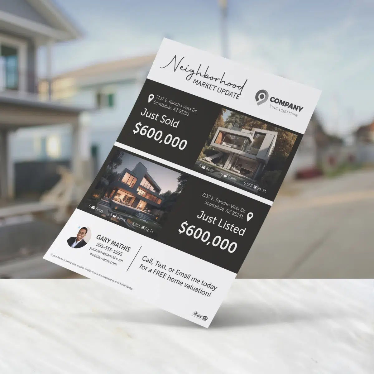 Neighborhood activity prospecting flyer