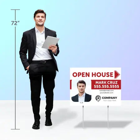 Custom real estate yard sign