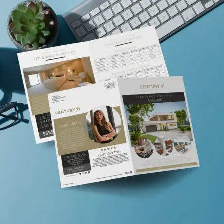 Century 21 bi-fold brochure design