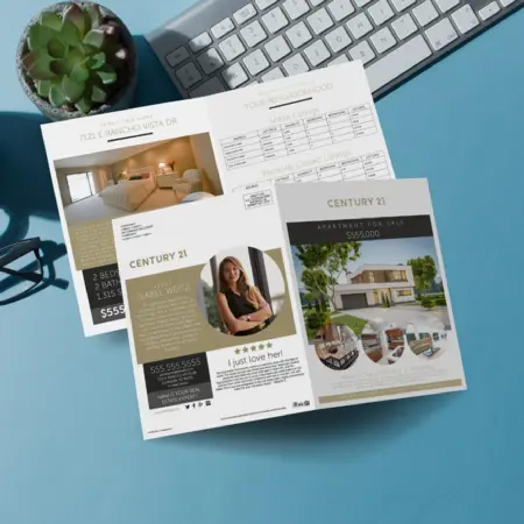 Century 21 bi-fold brochure design