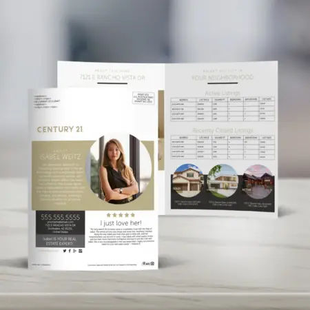 Century 21 bi-fold brochure with background 3