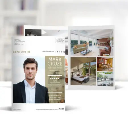 Century 21 bi-fold brochure with background 4