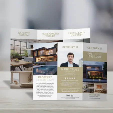 Century 21 tri-fold brochure with background 3