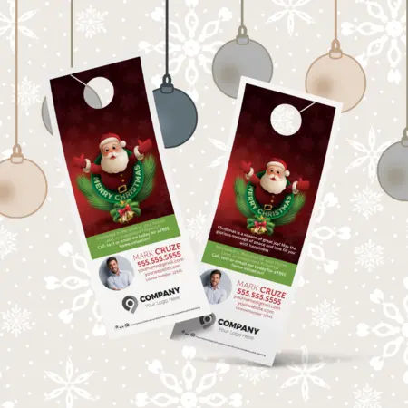 Christmas door hanger design 3 for real estate