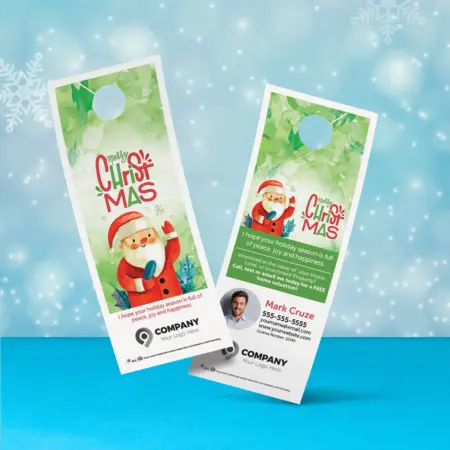 Christmas door hanger design 4 for real estate