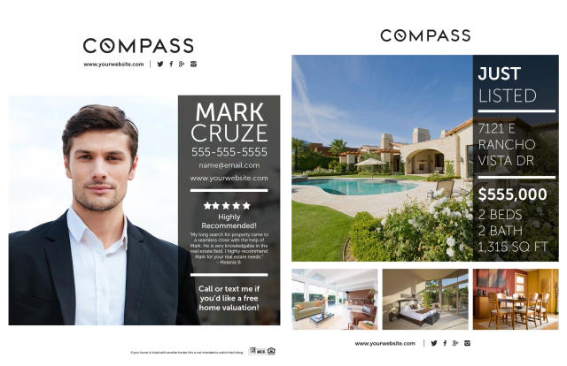 Compass bi-fold brochure design
