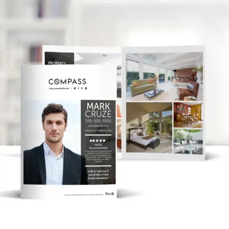 Compass bi-fold brochure with background 4