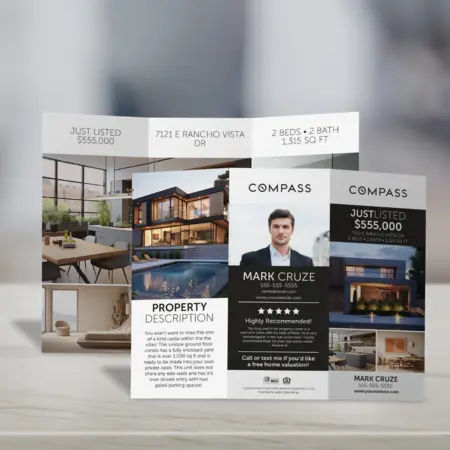 Compass tri-fold brochure with background 3