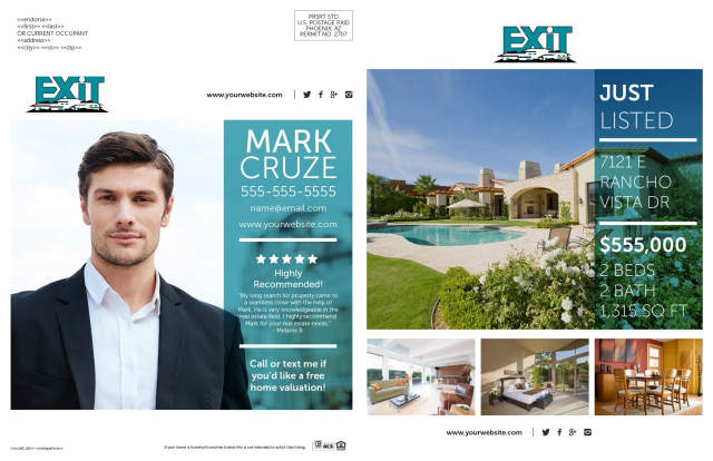 Exit Realty bi-fold brochure design 2 outside