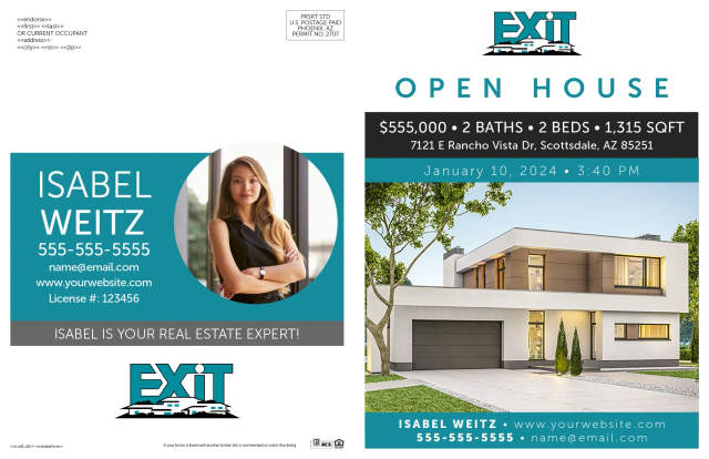 Exit Realty bi-fold brochure design 3 outside