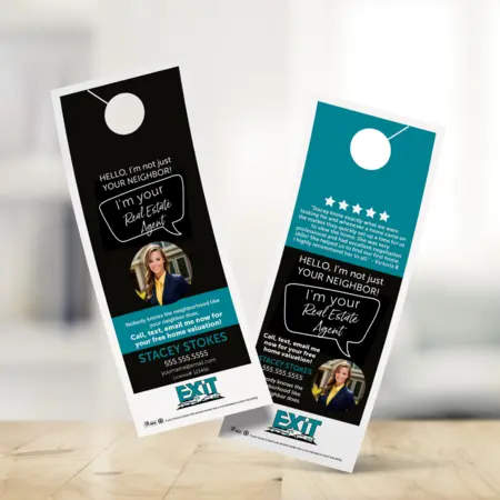 EXIT Realty door hanger design 3