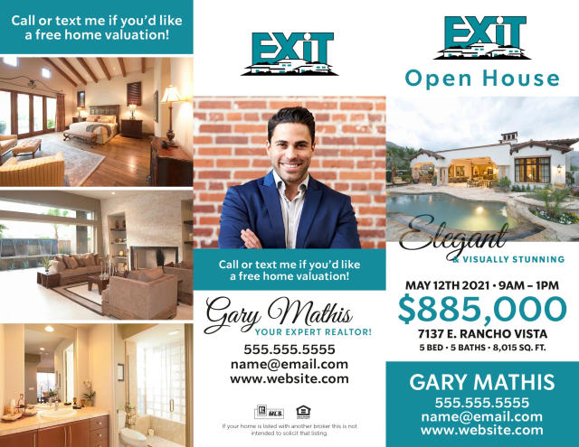 EXIT Realty tri-fold brochure design 3 outside