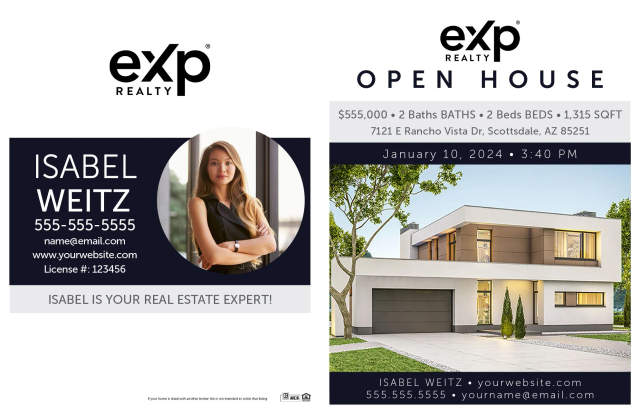 eXp Realty bi-fold brochure design 3 outside