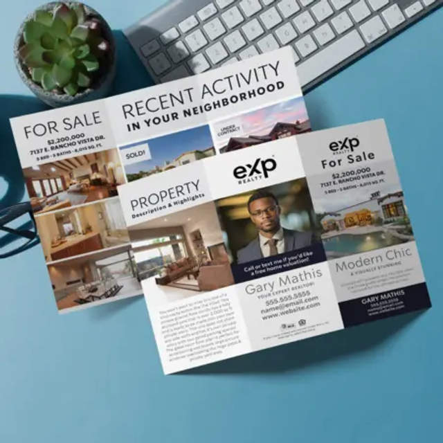 eXp Realty tri-fold brochure design