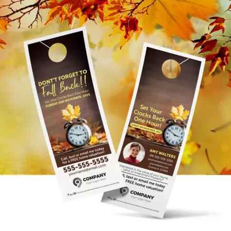 Fall Back Door Hangers