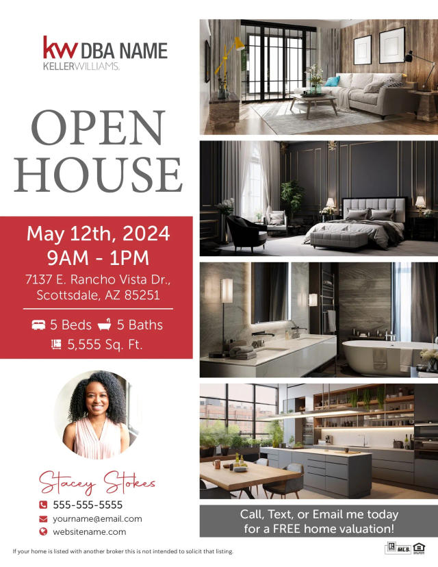 Keller Williams real estate flyer design