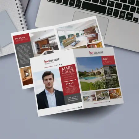 Keller Williams bi-fold brochure with background 2