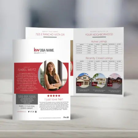 Keller Williams bi-fold brochure with background 3