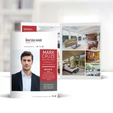 Keller Williams bi-fold brochure with background 4