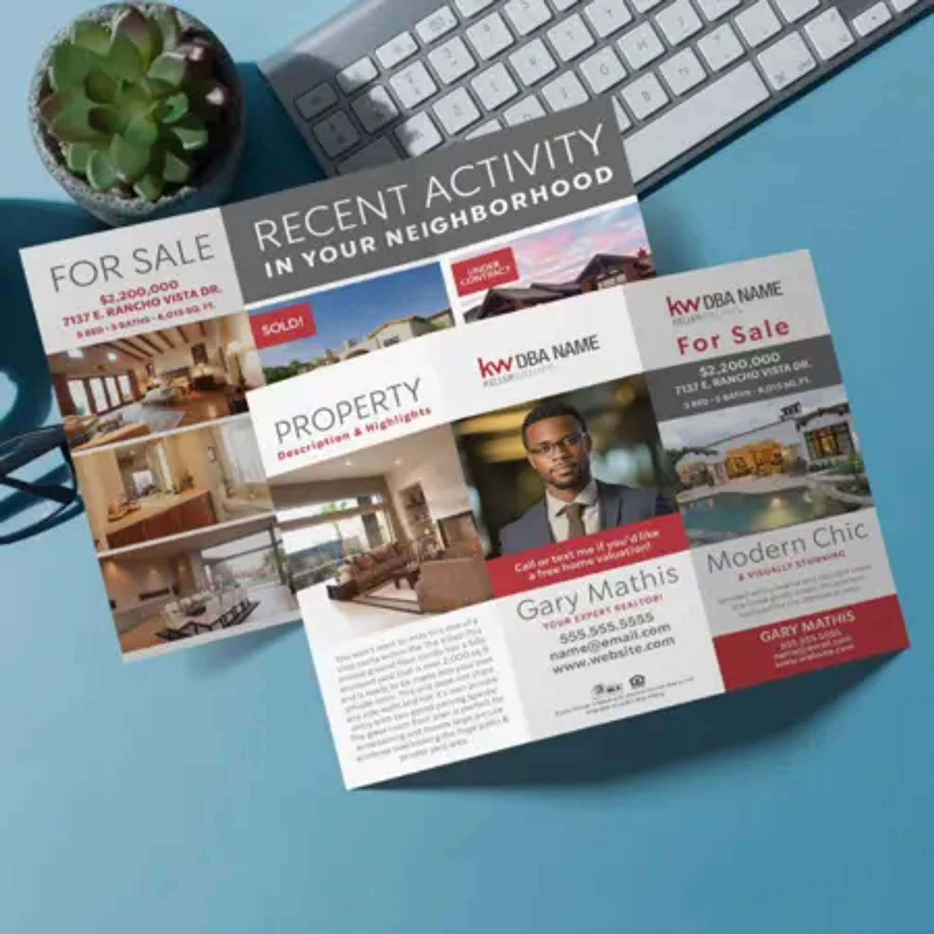 Keller Williams tri-fold brochure design
