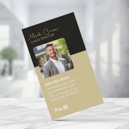 Luxury real estate business card design 4