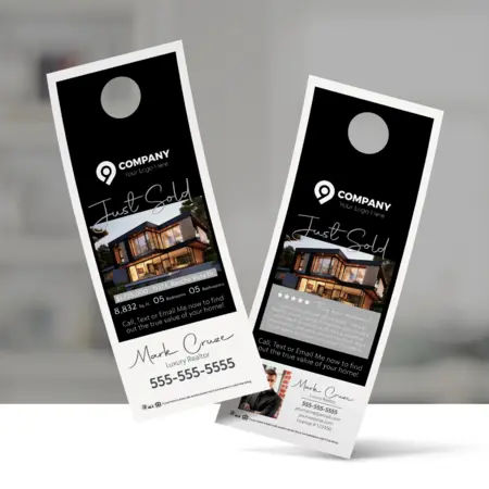 Luxury real estate door hanger design 2