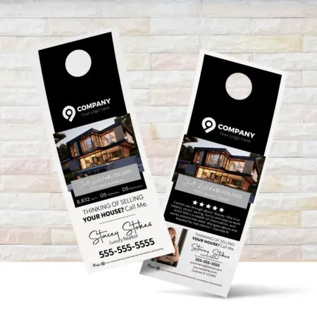 Luxury real estate door hanger design 3