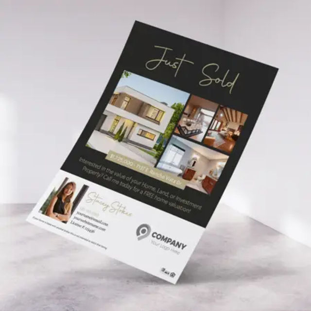Luxury real estate flyer