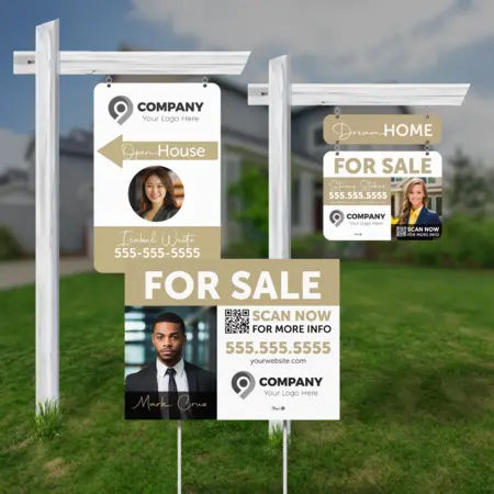 Luxury real estate sign design 2
