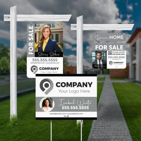 Luxury real estate sign design 3
