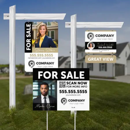 Luxury real estate sign design 4