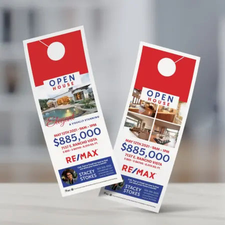 RE/MAX door hanger design