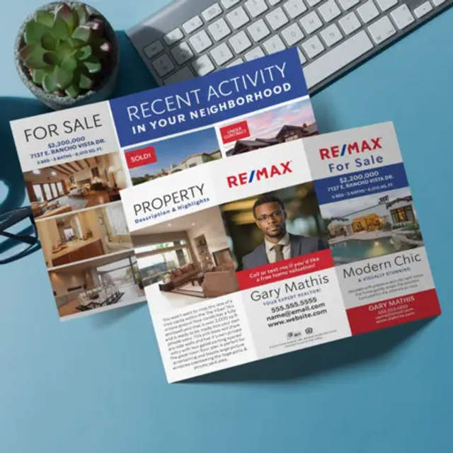 RE/MAX tri-fold brochure design