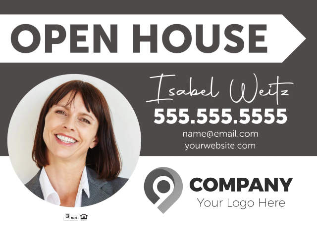 Open House Real Estate Sign
