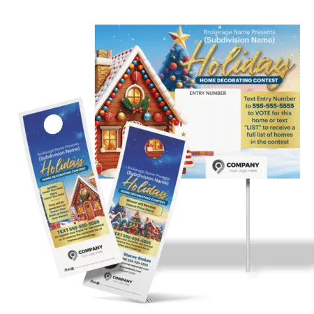 Holiday contest door hanger
