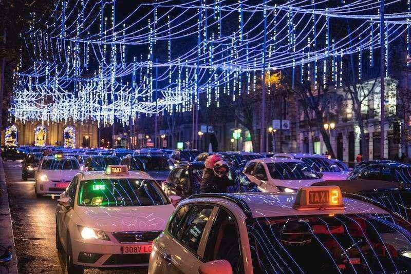 Light festival in Madrid
